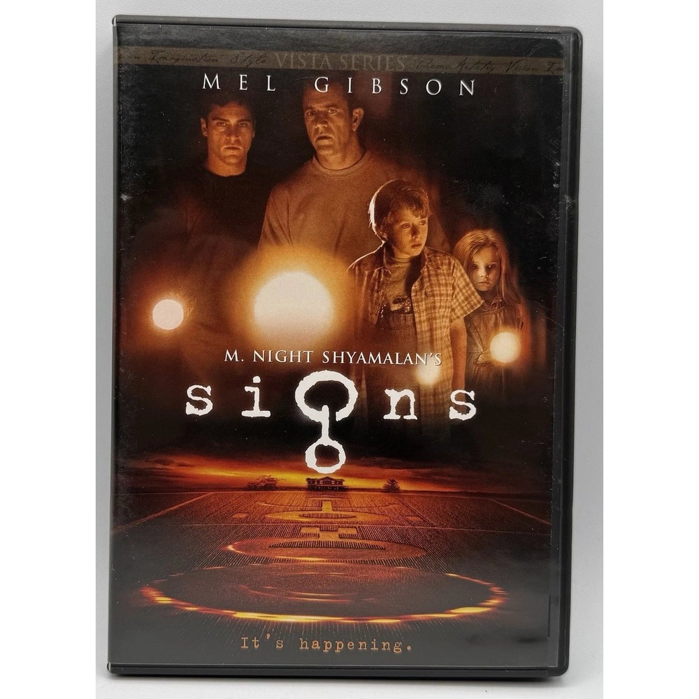 Signs DVD Vista Series M. Night Shyamalan Mel Gibson Sci-Fi Thriller 27899